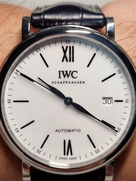 A real gem: V7F IWC Portofino 150 Years White Dial and blue .